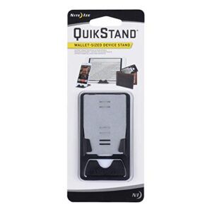nite ize quikstand - compact smartphone stand fits iphone, samsung, small tablets, and e-readers
