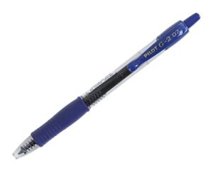 pilot g2 retractable premium gel ink roller ball pens, fine point, blue ink, 16 pens