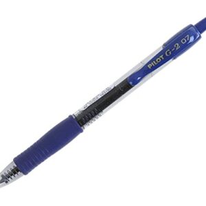 PILOT G2 Retractable Premium Gel Ink Roller Ball Pens, Fine Point, Blue Ink, 16 pens