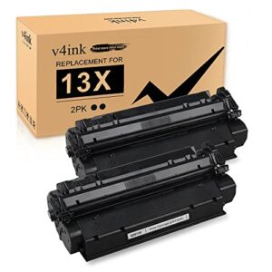 v4ink compatible q2613x toner cartridge replacement for hp 13x 15x high-yield work with laserjet 1300 1300n 1300xi 1150 1150n 1000 1005 1200 1220 3300 3310 3320 3330 3380, 2-pack