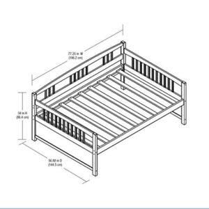 Dorel Living Morgan Full Daybed, Espresso