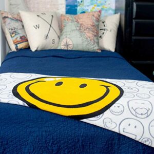 Smiley World 50 x 60 Throw Blanket