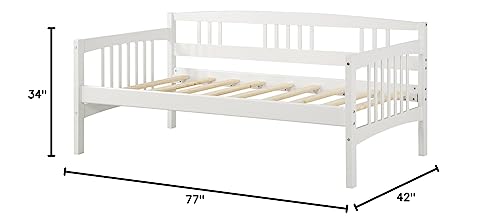 DHP Kayden Daybed Solid Wood, Twin, White