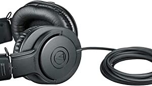 Audio-Technica ATH-M20X Professional Studio Monitor Headphones, Black