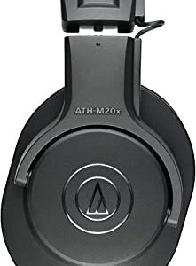 Audio-Technica ATH-M20X Professional Studio Monitor Headphones, Black