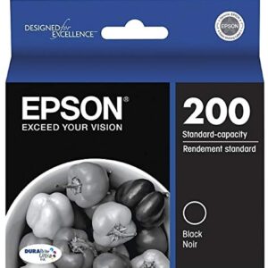 Epson Genuine 200 (T200120) DURABrite Ultra Black Ink Cartridge 2-Pack