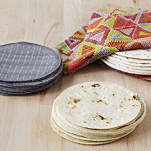 IMUSA USA MEXI-10007 Sunburst Cloth Tortilla Warmer 12-Inch, Yellow/Red/Orange