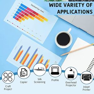 CISinks 13" x 19" 100micron WaterProof Quick Drying Inkjet Transparency Film for Silk Screen Printing Positives Universal (50 Sheets)