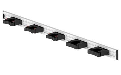 Toolflex Aluminum Rail 90cm (36'') with 5 Mounted Tool Holders. 473-556-1