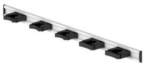 toolflex aluminum rail 90cm (36'') with 5 mounted tool holders. 473-556-1