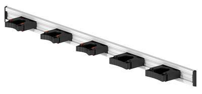 Toolflex Aluminum Rail 90cm (36'') with 5 Mounted Tool Holders. 473-556-1