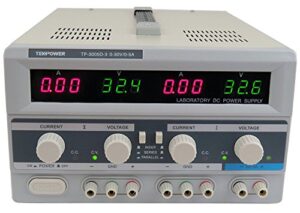 tekpower tp-3005d-3 digital variable triple outputs linear-type dc power supply, 0-30 volts @ 0-5 amps