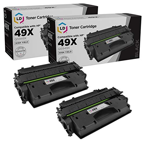 LD Products Compatible Toner Cartridge Replacement for HP 49X Q5949X High Yield (Black, 2-Pack) Compatible with HP Printer Laserjet: 1320, 1320n, 1320nw, 1320t, 1320tn, 3390 and 3406