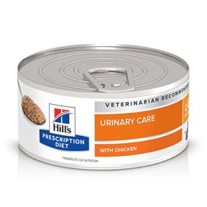 hill's prescription diet c/d multicare urinary care with chicken wet cat food, veterinary diet, 5.5 oz. cans, 24-pack