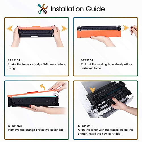 Cool Toner Compatible Toner Cartridge Replacement for HP 410A 410X Toner for HP Color Pro MFP M477fnw M477fdw M477fdn M477 Pro M452dn M452nw M452dw M452 Printer Toner (K/K/C/M/Y, 5 Packs)