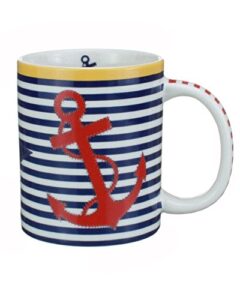 cape shore nautical chic coffee or tea mug/cup 13 ounces