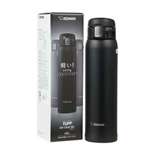 Zojirushi SM-SA60BA Stainless Steel Vacuum Insulated Mug, 1 Count (Pack of 1), Black, 20 oz.