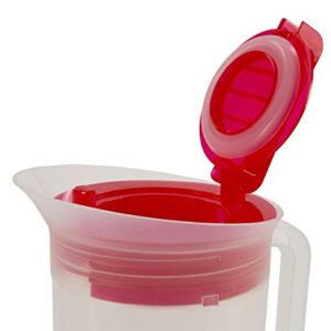 Primula TSIRE-3630 Today Shake and Infuse Pitcher, 8.2 x 6.4 x 11.1 inches, Red