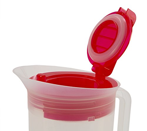 Primula TSIRE-3630 Today Shake and Infuse Pitcher, 8.2 x 6.4 x 11.1 inches, Red