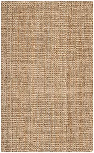 SAFAVIEH Natural Fiber Collection Accent Rug - 2' x 3', Natural, Handmade Farmhouse Jute, Ideal for High Traffic Areas in Entryway, Living Room, Bedroom (NF730C)