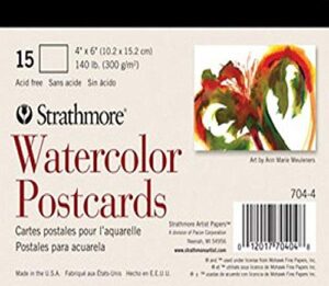strathmore stationery & card sets, 6 x 0.5 x 4 inches,2 pads of 15, white