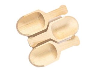 perfect stix 10-pack mini wood scoop, 4-1/4 l x 1-1/4 w-inch