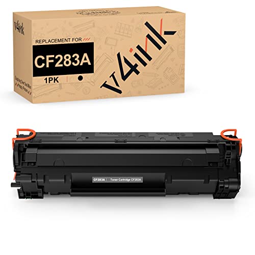 v4ink Compatible CF283A Toner Cartridge Replacement for HP 83A CF283A for use in HP Laserjet Pro MFP M127fw M127fn M125nw M201dw M201n M225dn M225dw M125a Series Printer (Black, 1 Pack)