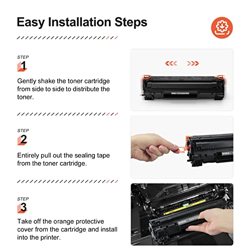 v4ink Compatible CF283A Toner Cartridge Replacement for HP 83A CF283A for use in HP Laserjet Pro MFP M127fw M127fn M125nw M201dw M201n M225dn M225dw M125a Series Printer (Black, 1 Pack)