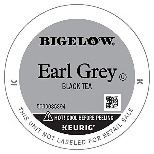 Bigelow Tea Earl Grey Keurig K-Cup Pods Black Tea, Caffeinated, 12 Count (Pack of 6), 72 Total K-Cup Pods