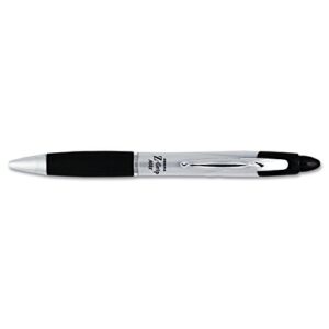 zebra 22410 z-grip max ballpoint retractable pen, black ink, medium, dozen