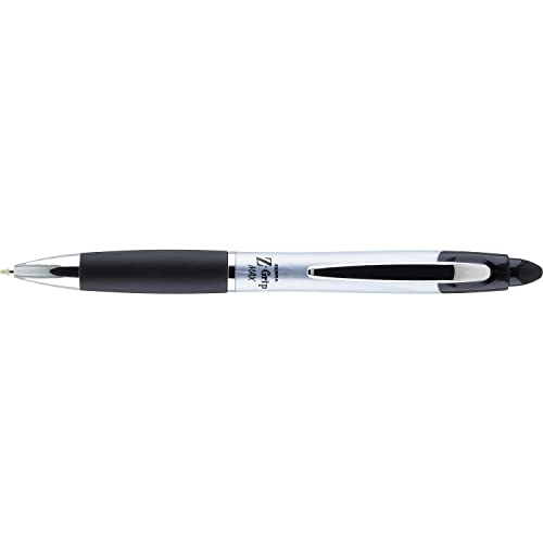 Zebra 22410 Z-Grip MAX Ballpoint Retractable Pen, Black Ink, Medium, Dozen