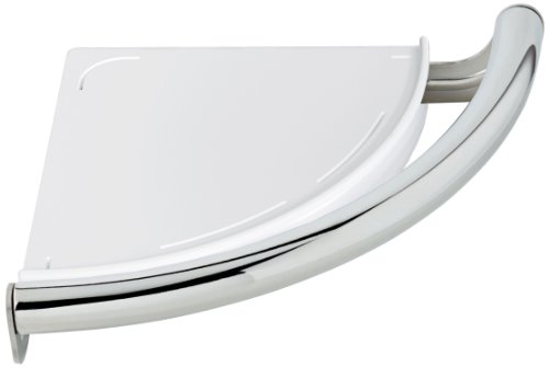 Delta Faucet 41516 Wall Mounted Contemporary Corner Shelf / Assist Bar in Polished Chrome