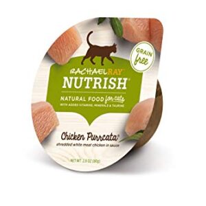 Rachael Ray Nutrish Natural Wet Cat Food, Chicken Purrcata Recipe, 2.8 Ounce Cup (Pack of 24), Grain Free