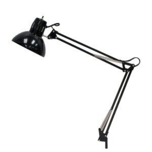 Studio Designs Swing Arm Lamp with 13-watt CFL Bulb, Black