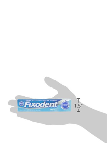 Fixodent Complete Free Denture Adhesive Cream 2.4 Oz