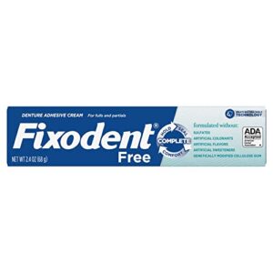 Fixodent Complete Free Denture Adhesive Cream 2.4 Oz