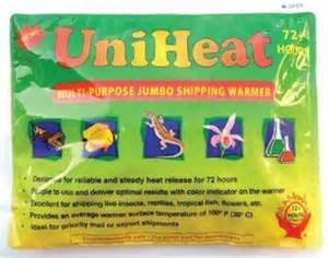 10 pcs x 72 hour uniheat heat pack for shipping-fish-reptile-insect-live-food-plants