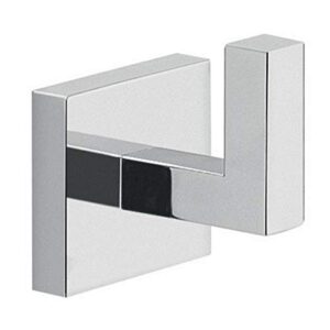 gedy a026-13 elba modern square wall mounted bathroom hook, chrome