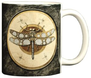 wild cotton steampunk dragonfly 11 ounce ceramic coffee mug (at165m)