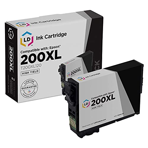 LD Products Remanufactured Ink Cartridge Replacement for Epson 200XL ( Black , 5-Pack )