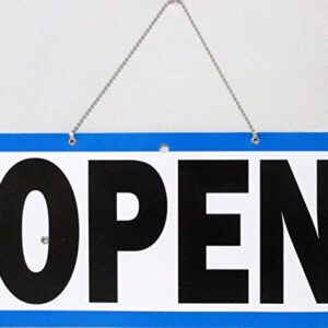 1st Choice Business Hour Open Closed Sign – Bundle of Office Hours Sign Will Return Clock Sign with Suction Cups for Door Window Businesses Stores Restaurants Bars Retail Barbershop Salon Shops (Open/Close Sign) Blue