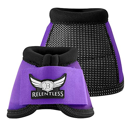 SmartPak Relentless Strikeforce Bell Boots Purple L