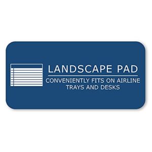 Roaring Spring Wide College Ruled Legal Pad, 2 Pack, 11" x 9.5" 40 Sheets, White, Landscape Orientation Notepads, Made in USA