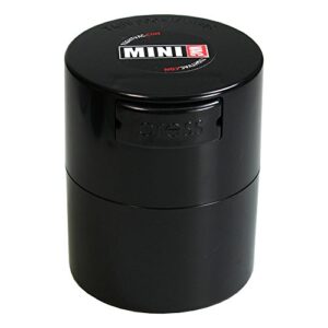 minivac - 10g to 30 grams vacuum sealed container - black