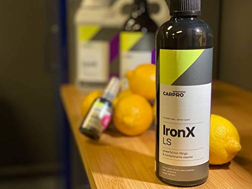 CARPRO IronX Iron Remover: Lemon Scent - Stops Rust Spots and Pre-Mature Failure of The Clear Coat, Iron Contaminant Removal - 500mL with Sprayer (17oz)