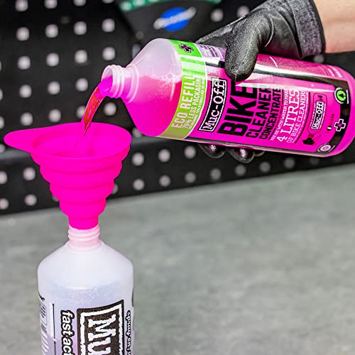 Muc Off Bike Cleaner Concentrate, 1 Liter - Fast-Action, Biodegradable Nano Gel Refill - Mixes with Water to Make Up to 4 liters of Bike Wash