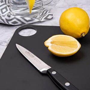 ARCOS Cutting Board 15x11 Inch Resin and Cellulose Fibre 377x277 mm. 963 gr. Chopping Board. Series Tablas. Color Black