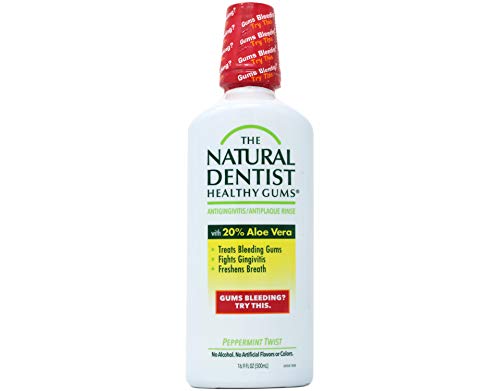 The Natural Dentist Healthy Gums Antigingivitis Rinse-Peppermint Twist, 16.9 Fl Oz (Pack of 2)