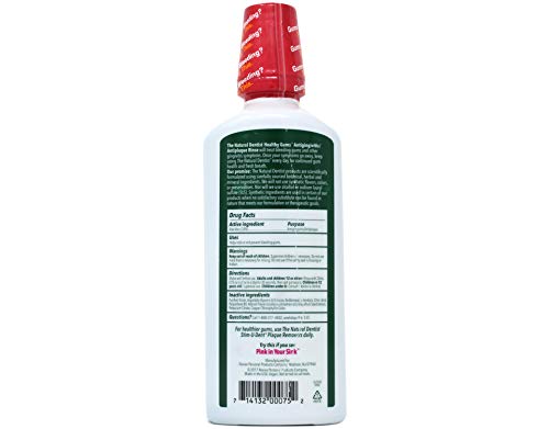 The Natural Dentist Healthy Gums Antigingivitis Rinse-Peppermint Twist, 16.9 Fl Oz (Pack of 2)