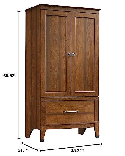 Sauder Carson Forge Armoire, Washington Cherry finish